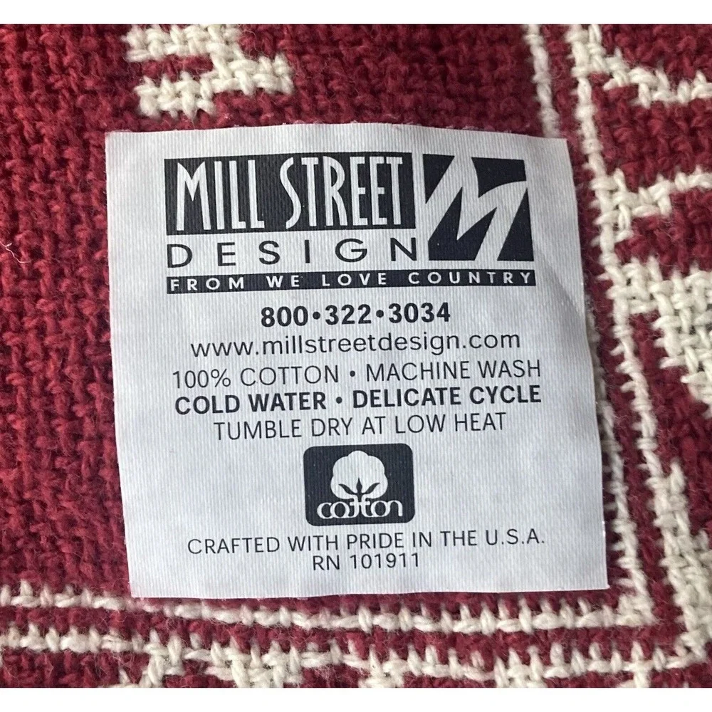 2000s “First Christian Church of Garland, Texas” Cotton Blanket Throw 48”X69”
